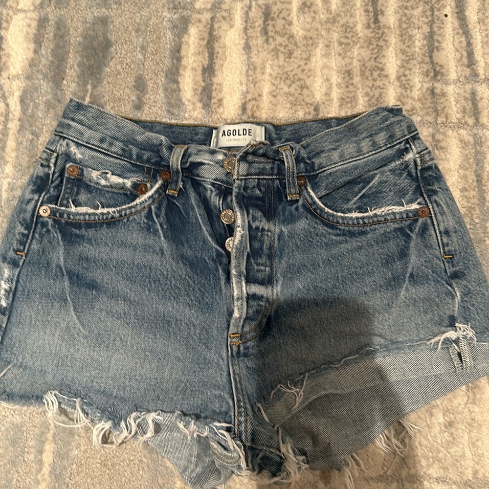 Agolde Jean shorts in a size 23